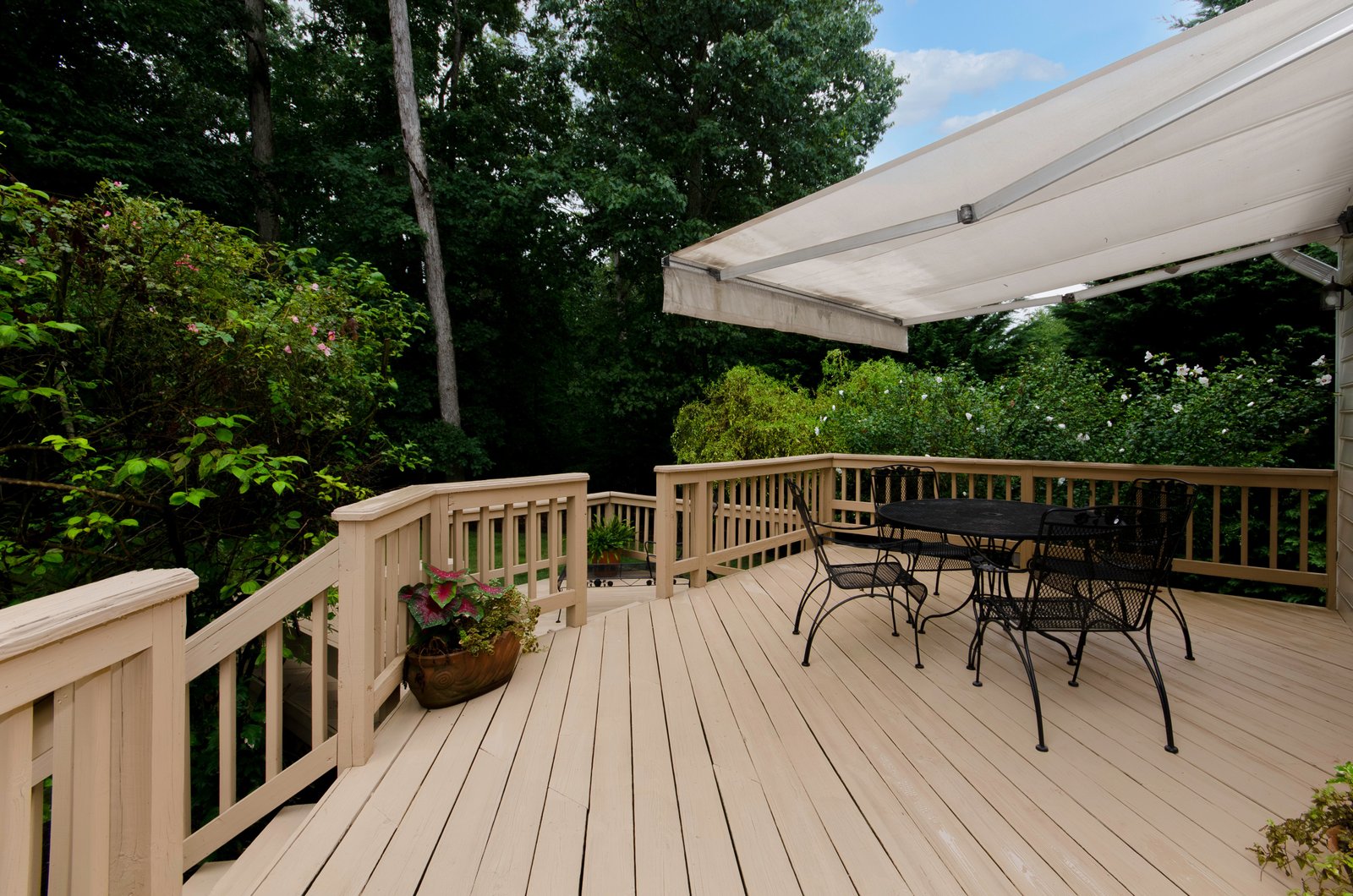 Wooden Deck with Awning