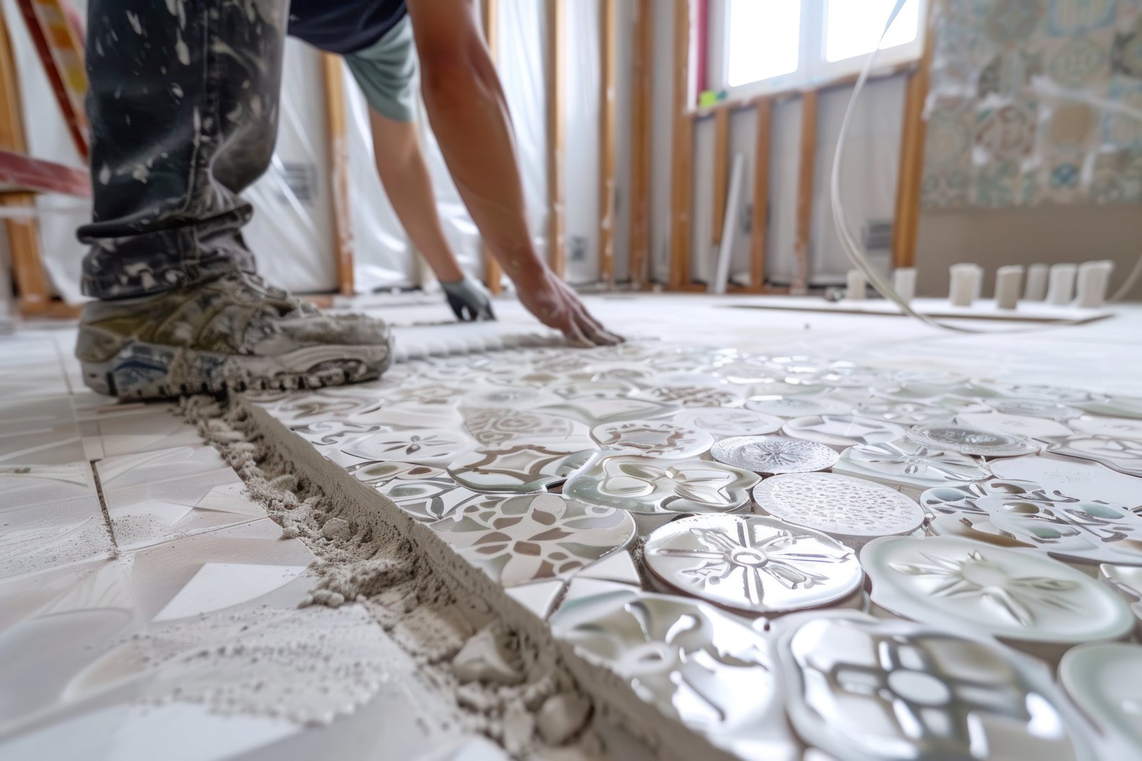 Ceramic Tiles Bathroom Floor