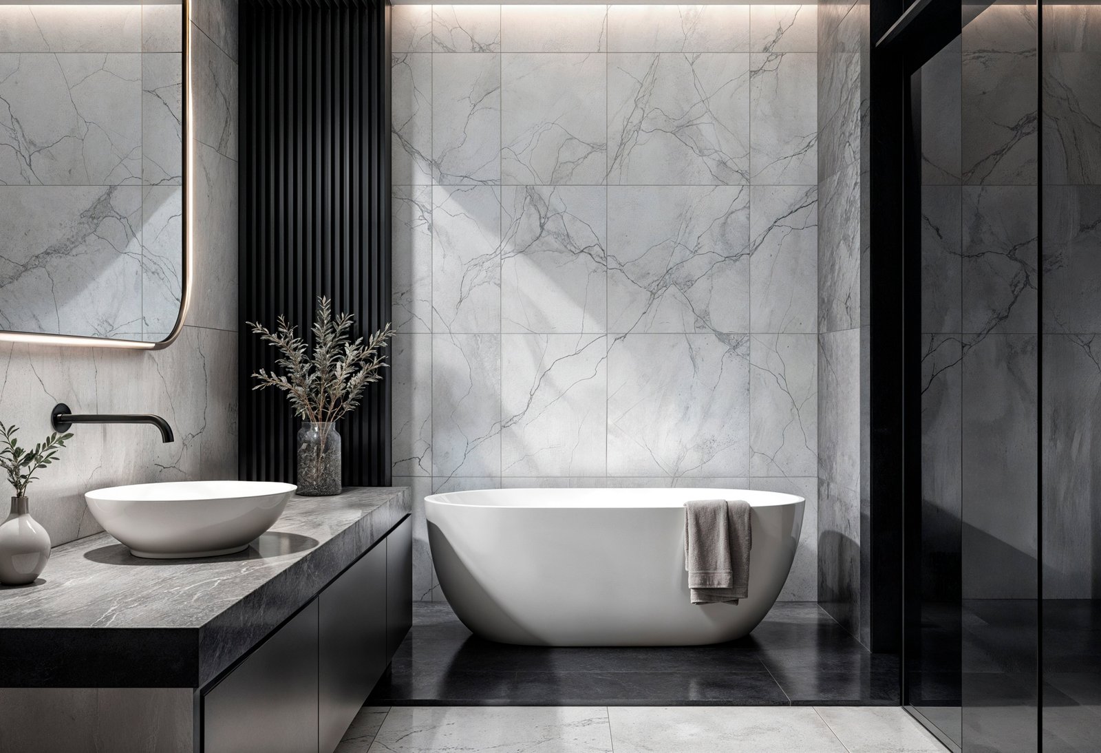 Modern Bathroom Marble Tiles
